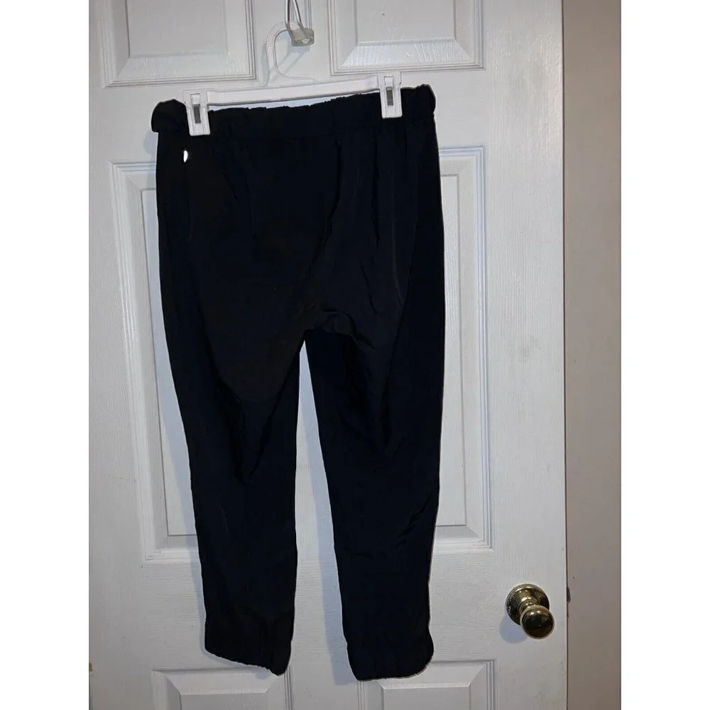 Z BY ZELLA Black Lightweight Cropped Elastic Waist Jogger Pants M